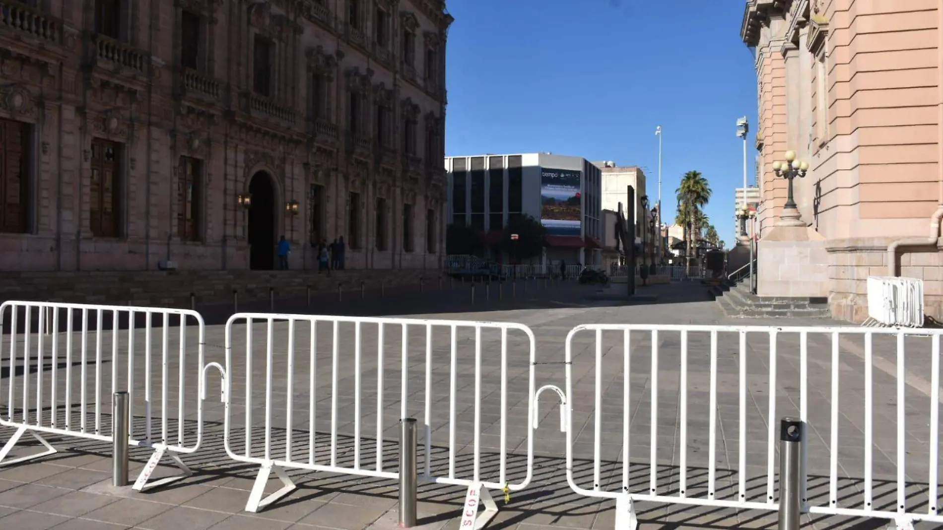 Cierre de calle en el centro 